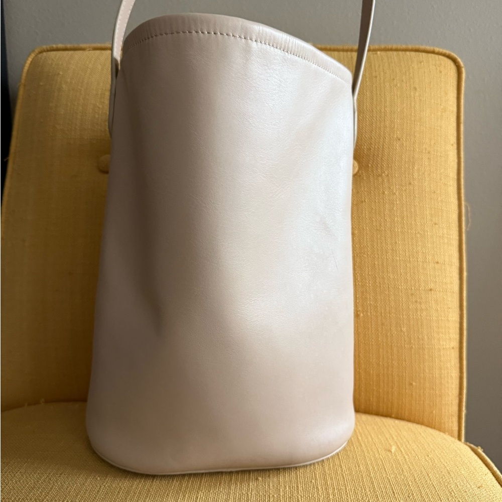 J. Crew Cream Leather Berkeley Bag